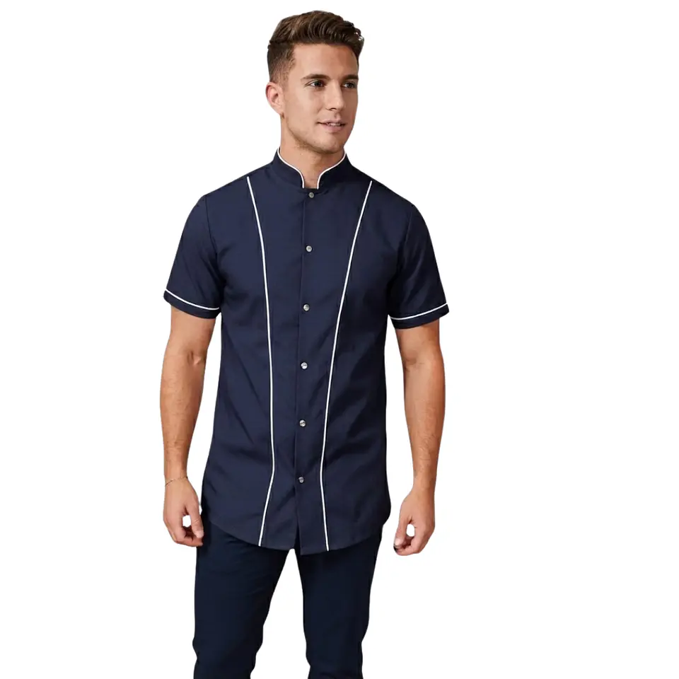 Uniforme Antifluido Tipo Barberia Botones 5