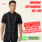 Uniforme Antifluido Tipo Barberia Botones - Miniatura 1