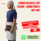 Combo Delantal Antifluido Tipo Faldon bolsillo + Gorro Pirata  - Miniatura 1
