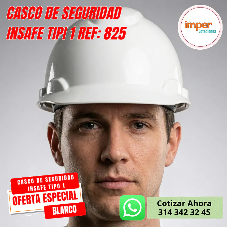Casco de Seguridad INSAFE Blanco 1
