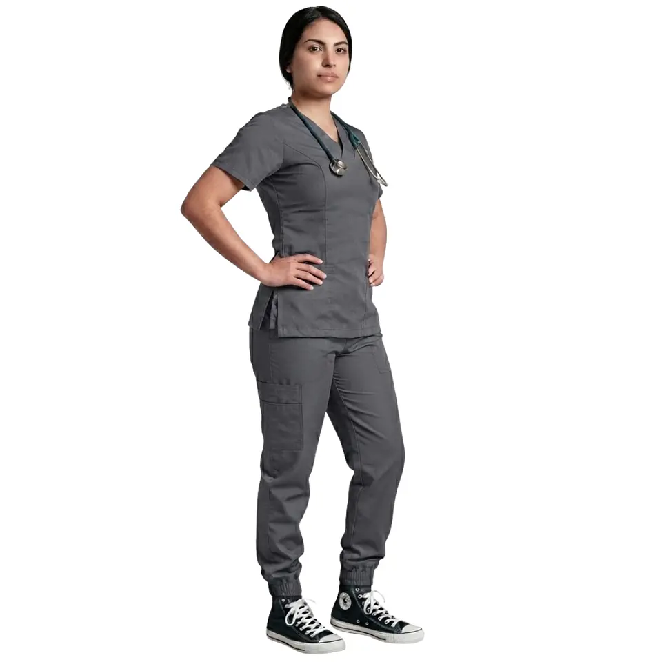 Uniforme Antifluido Tipo Jogger y Camuflado 10