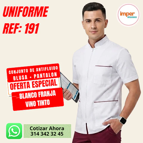Uniforme Antifluido Hombre Ref: 191