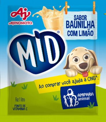 Refresco em Pó Baunilha com Limão - MID 20g