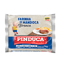 Farinha de Mandioca Branca Grossa - Pinduca 1kg