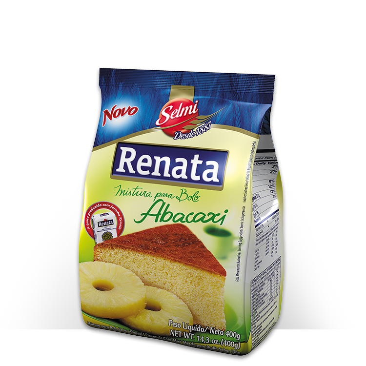 Mistura de Bolo Sabor Abacaxi - Renata 400g