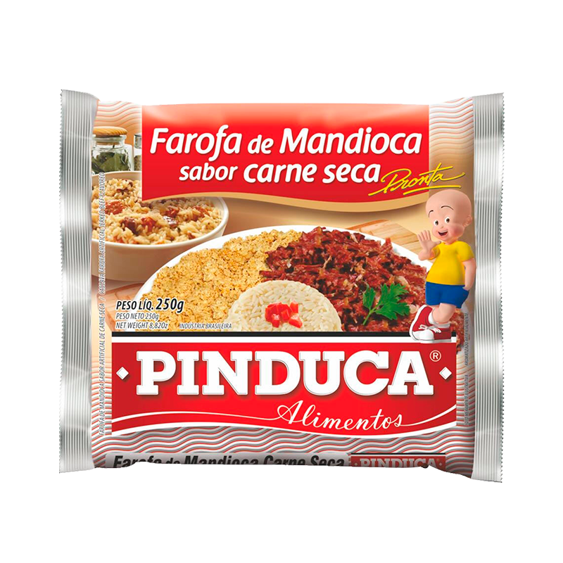 Farofa de Mandioca Carne Seca - Pinduca 250g