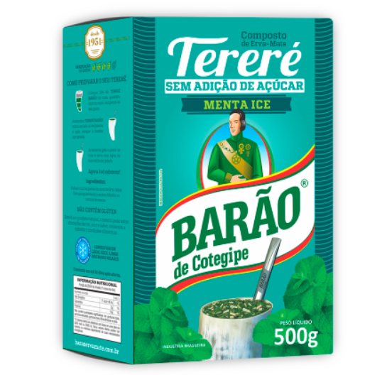 Erva-Mate Tereré Menta Ice - Barão 500g