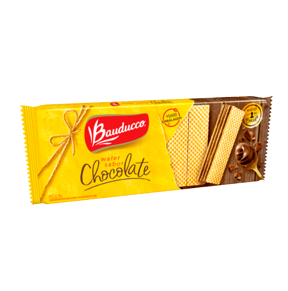 Biscoito Wafer Chocolate - Bauducco 78g