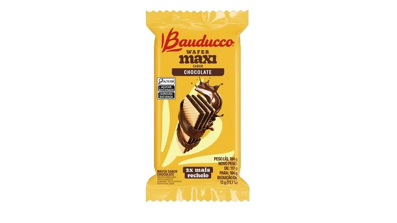 Wafer Maxi Bauducco Chocolate 104g