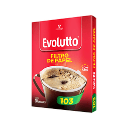 Filtro de Papel para Coador de Café 103 - Evolutto 30 Unidades