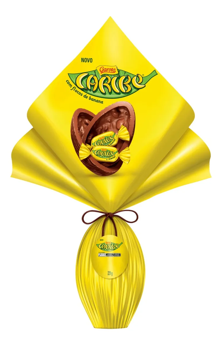 Ovo de Páscoa Garoto Caribe 229g