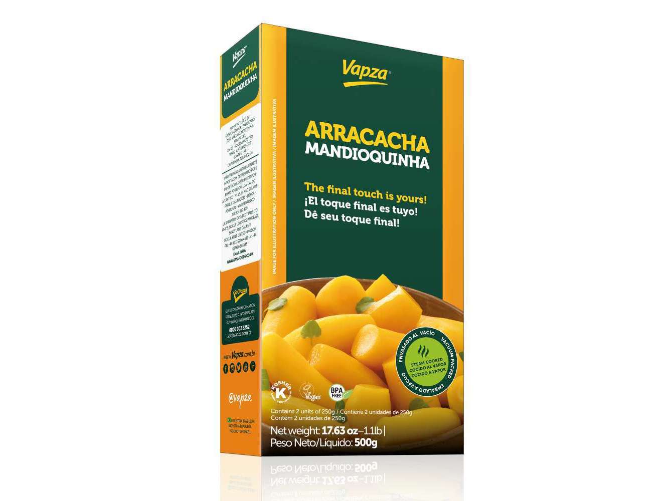 Mandioquinha Cozida no Vapor 500G VAPZA