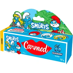 Hidratante Labial os Smurfs Carmed 10g