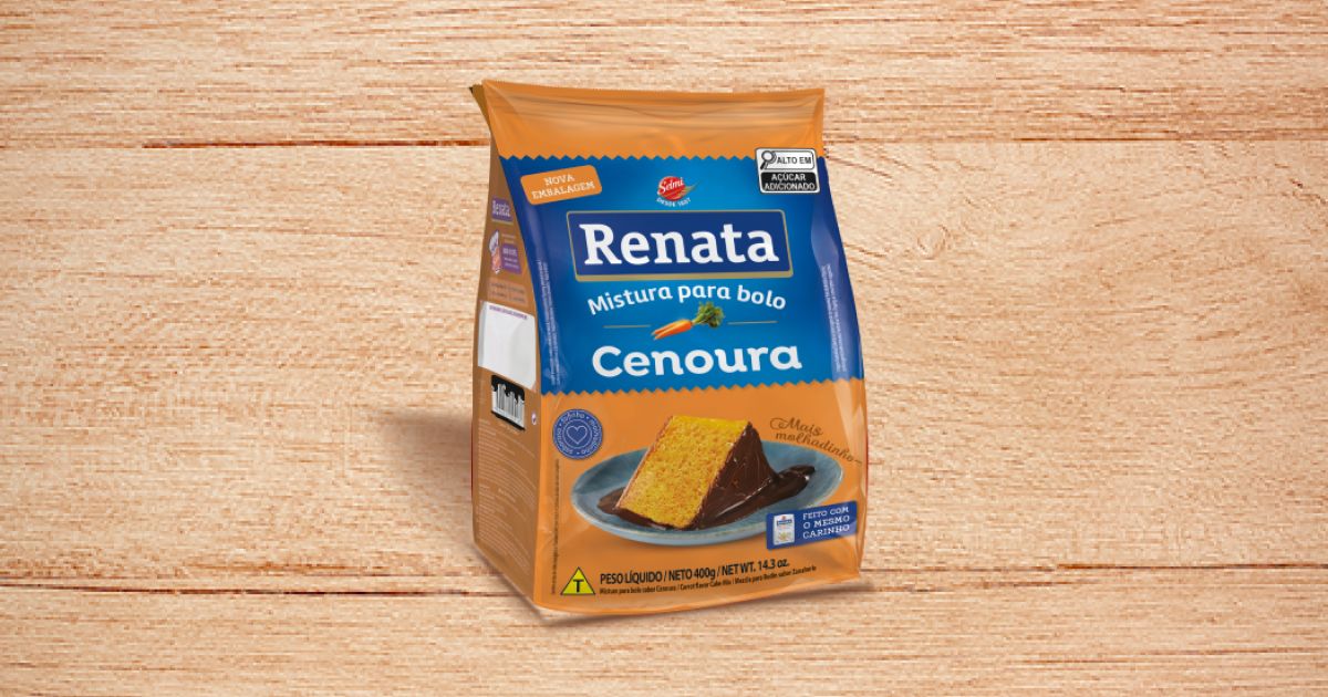 Mistura de Bolo Sabor Cenoura - Renata 400g