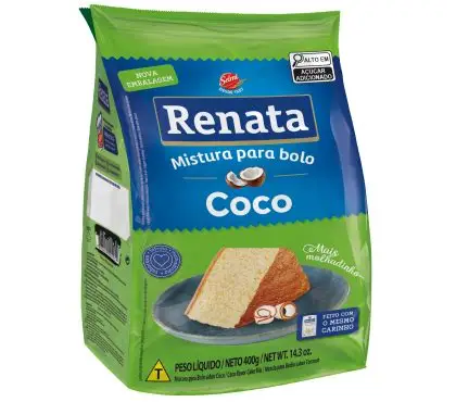 Mistura de Bolo Sabor Côco - Renata 400g