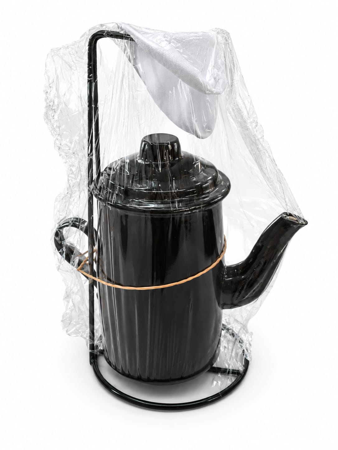 Coador de malha c /Bule Preto 