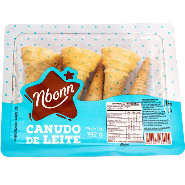Canudo de Leite c/6un NBONN 192g