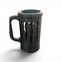 Porta latas Monster Preto 