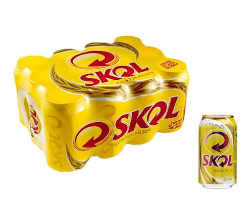 Cerveja Skol Pack com 12 Latas
