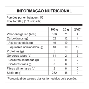 Doce de Amendoim Pé de Moleque Gulosina - Pote 1,1 kg com 20un