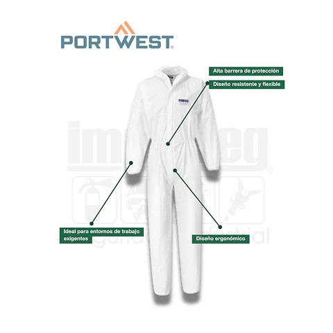 Overol De Protección Portwest St40 Tipo 5/6