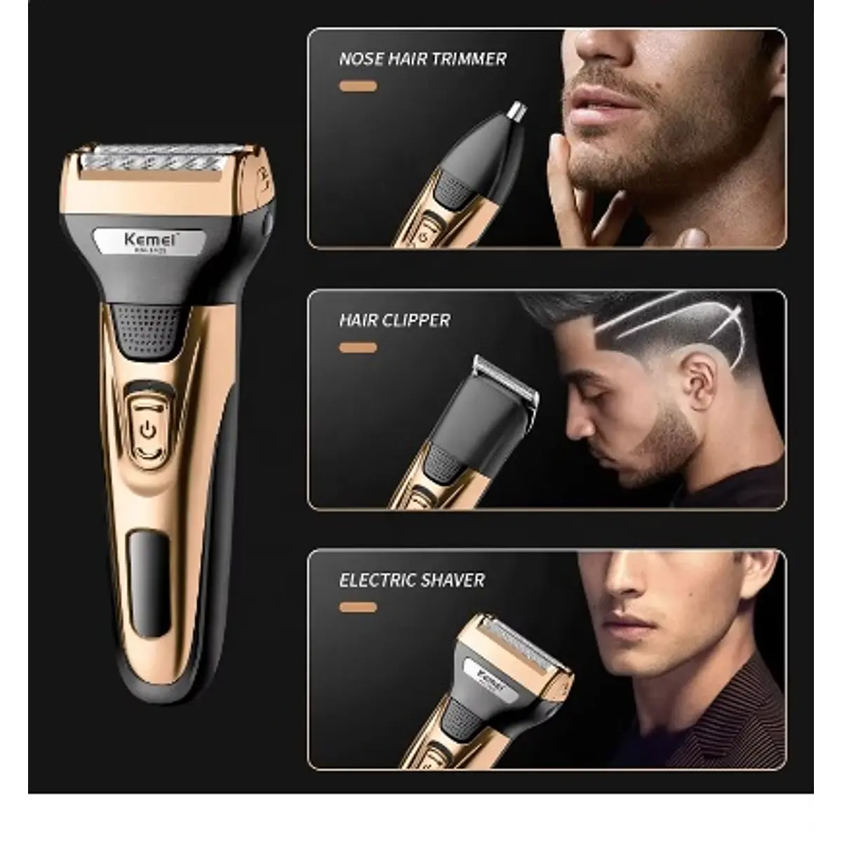Kemei KM-1429 3 In 1 Cortadora De Pelo