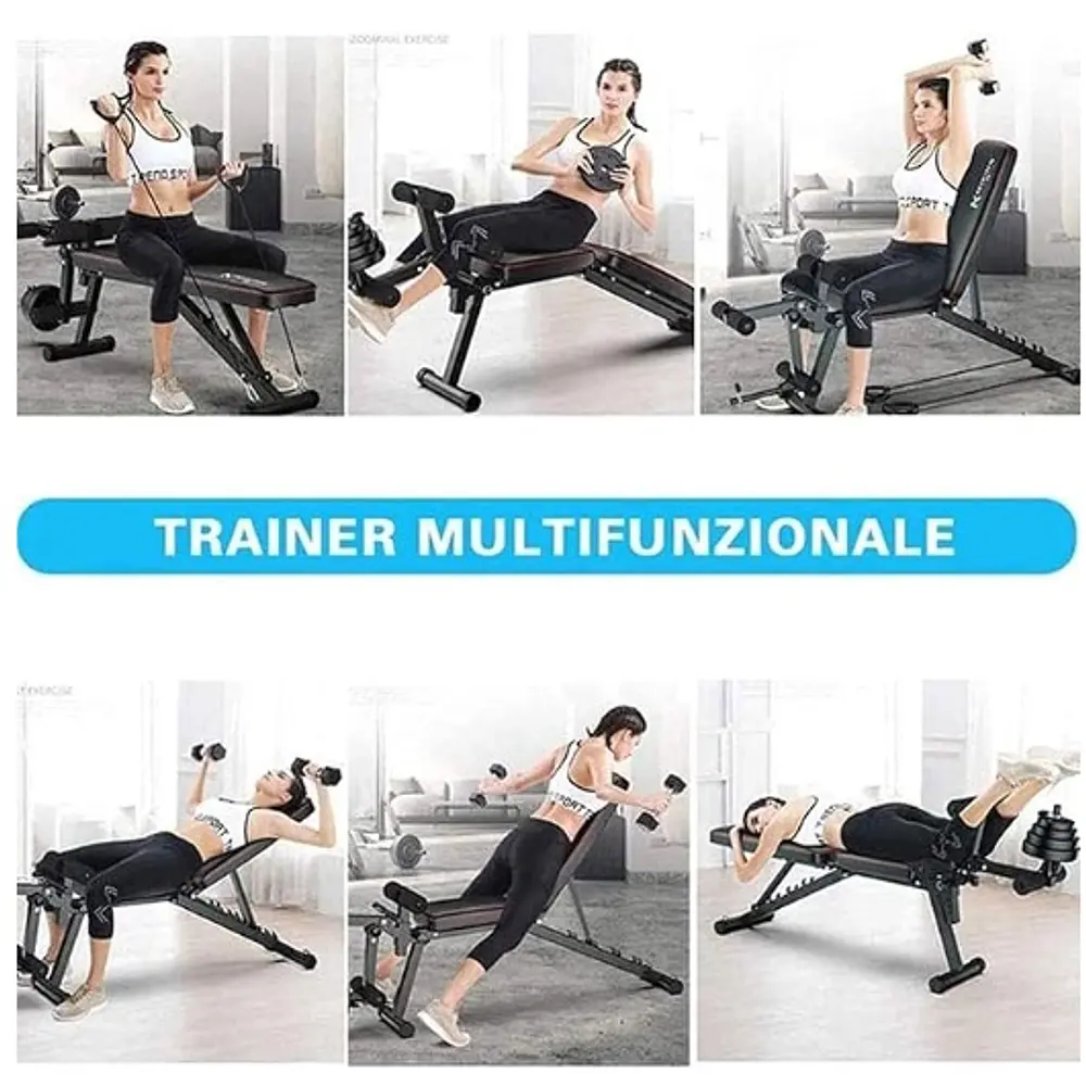 Banca  Ajustable Multifuncional para Entrenamientos Deportivos