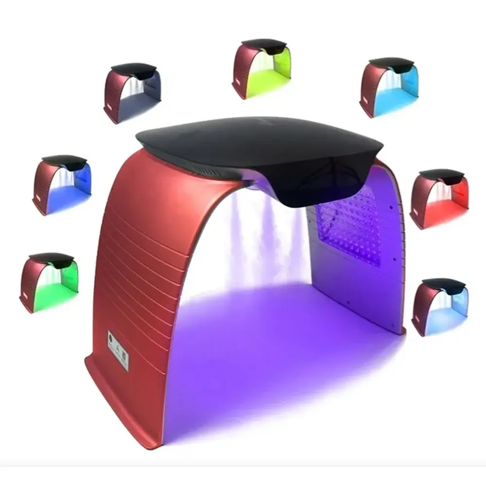 Cabina De Fototerapia Led 7 Colores Con Vaporizador de Ozono