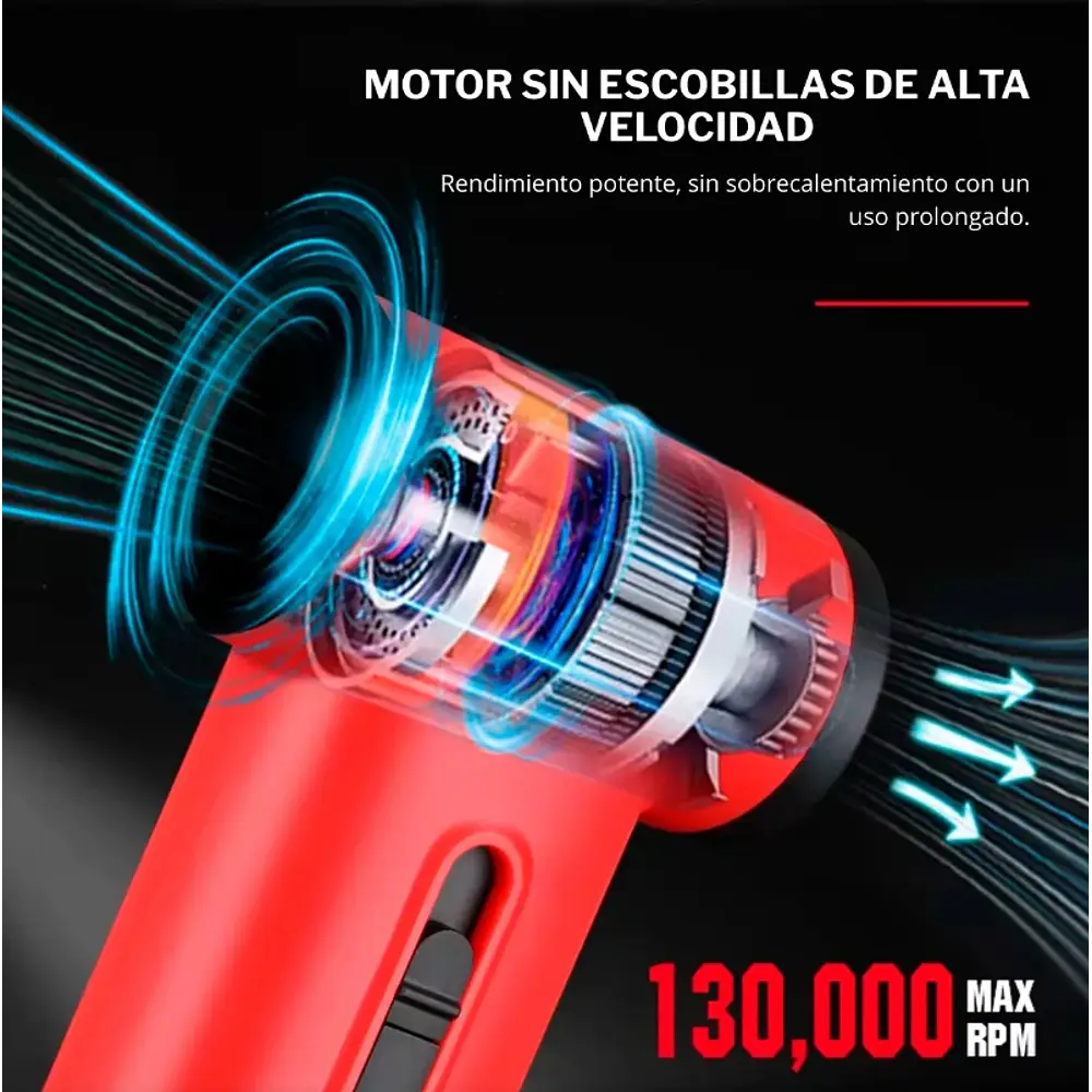 Soplador De Alta Potencia Pistola Mini Jet Wmark