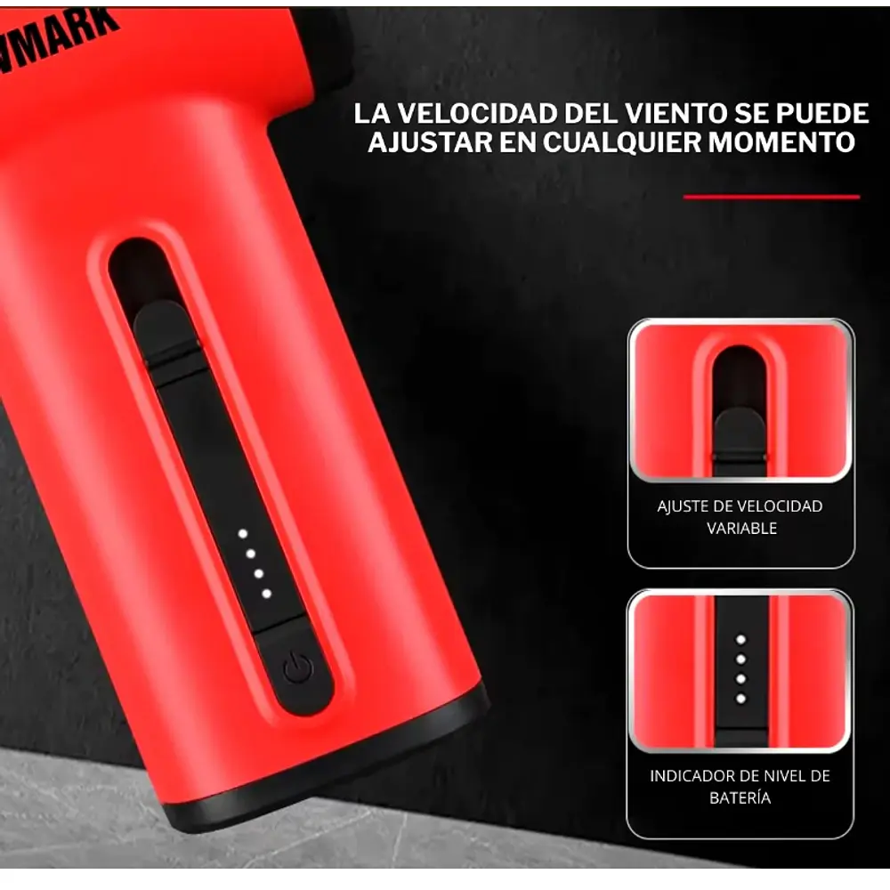 Soplador De Alta Potencia Pistola Mini Jet Wmark
