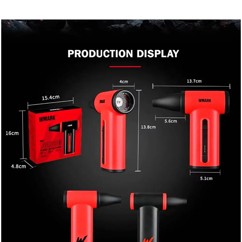 Soplador De Alta Potencia Pistola Mini Jet Wmark