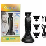 Kemei Trimmer Desbelladora Inalambrica  Con Base Negra