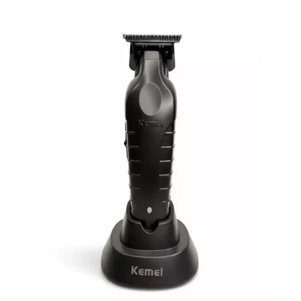 Kemei Trimmer Desbelladora Inalambrica  Con Base Negra