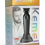 Kemei Trimmer Desbelladora Inalambrica  Con Base Negra