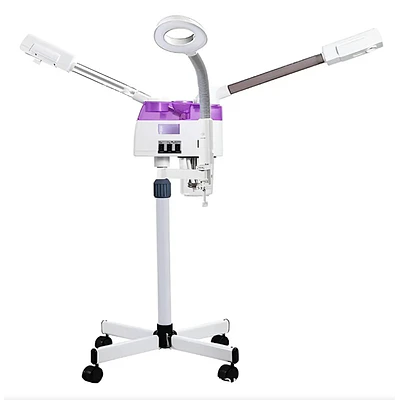 Vaporizador  Luz Ozono Frio Y Calor  Con Pedestal + Lupa led