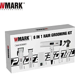Combo Wmark Pro. NG-8635 6 en 1 Afeitadora y Secador Blanco