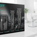 Combo VGR para Barberia V-640S3 Set 3 en 1 Cortadora, Trimmer y Afeitadora