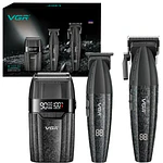 Combo VGR para Barberia V-640S3 Set 3 en 1 Cortadora, Trimmer y Afeitadora