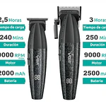 Combo VGR para Barberia V-640S3 Set 3 en 1 Cortadora, Trimmer y Afeitadora