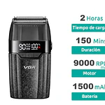 Combo VGR para Barberia V-640S3 Set 3 en 1 Cortadora, Trimmer y Afeitadora