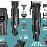 Combo VGR para Barberia V-640S3 Set 3 en 1 Cortadora, Trimmer y Afeitadora
