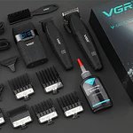 Combo VGR para Barberia V-640S3 Set 3 en 1 Cortadora, Trimmer y Afeitadora