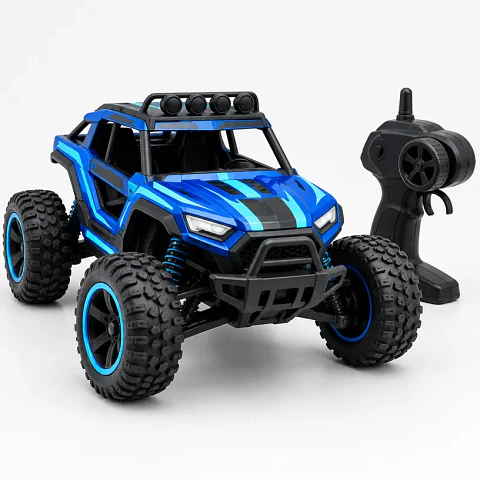 Auto a control remoto Rally Turbo 1:18, azul
