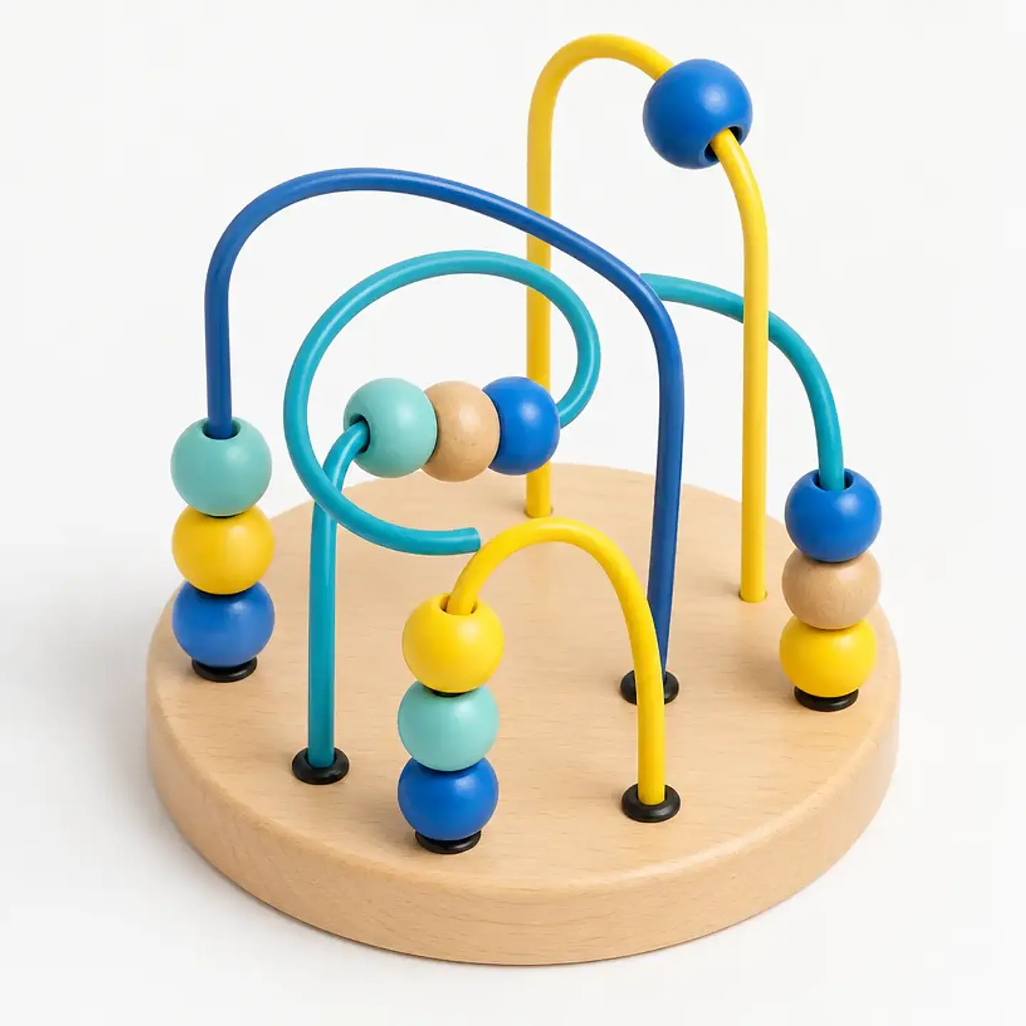 Laberinto de cuentas de madera Curvas, compacto 1
