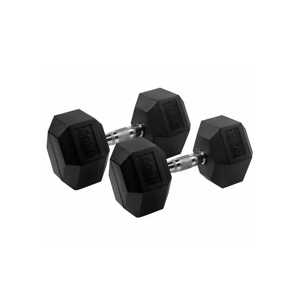Par de Mancuernas Hexagonales 5 kg (Total 10 kg) 1