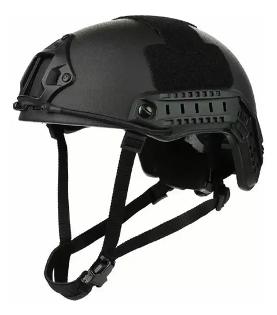 Casco Negro Airsoft Tipo Fast 2