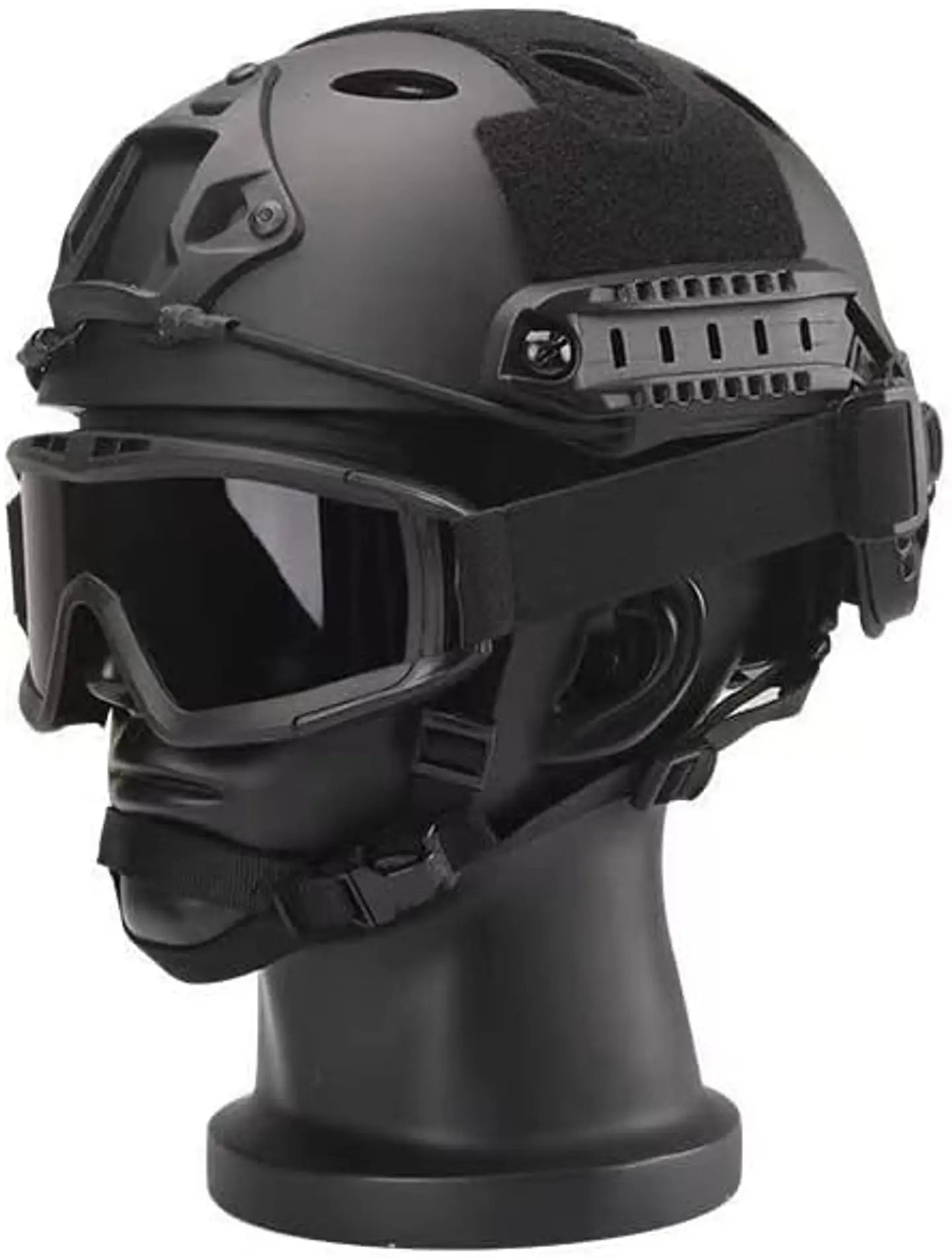 Casco Negro Airsoft Tipo Fast 1
