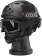 Casco Negro Airsoft Tipo Fast - Miniatura 1