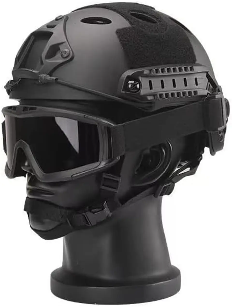 Casco Negro Airsoft Tipo Fast 1