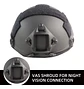 Casco Negro Airsoft Tipo Fast - Miniatura 5